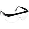 MCR Safety Tomahawk Eyewear, Black Frame, Clear Lens, 1/Each