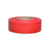 Presco Solid-Color Roll Flagging, PresGlo, Texas, 1 3/16" x 150'', Red Glo, 12/Case