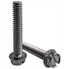 1/4"-20x3/8", Fully Threaded Machine Screws Indented Hex Washer Head Slotted Stainless Steel A2 (1,500/Bulk Pkg.)