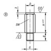 Kipp Positioning Foot, Carbon Steel, Style B, 10 mm x 10 mm, K0299.206010 (Qty. 1)