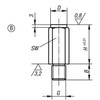 Kipp Positioning Foot, Carbon Steel, Style B, 13 mm x 10 mm, K0299.208010 (Qty. 1)