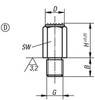 Kipp Positioning Foot, Carbon Steel, Style D, 10 mm x 10 mm, K0299.406010 (Qty. 1)