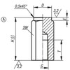 Kipp Fixture Foot w/Internal Thread, Style A, Carbon Steel, 9.5 mm x 20 mm, K0301.106X20 (Qty. 1)