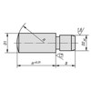Kipp Rest Pad, 5 mm X 10 mm, Steel, Black Oxidized, K0305.05X10 (Qty. 1)