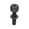 Kipp Jack Screws, M12 X 51 mm, Carbon Steel, Black Oxide,  K0308.1205110 (Qty. 1)