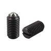 Kipp M3 Spring Plunger, Ball Style, 1.5 mm X 7 mm, Slotted, Steel, Heavy End Pressure, K0309.203 (10/Pkg)