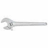 Crescent Adjustable Chrome Wrench, 24 in OAL, 2-7/16 in Opening, Chrome Plated, Tapered Handle, 1/EA #AC224BK