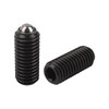 Kipp Spring Plungers, M6, 3.5 mm X 25 mm, Ball Style, Hexagon Socket, Long Version, Standard Spring Force (10/Pkg.), K0315.406