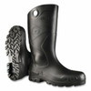 Dunlop Chesapeake Rubber Boots, Plain Toe, Unisex 11, 16 in Boot, PVC, Black, 1/PR #8677500.11