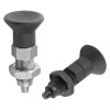 Kipp M10X1 Indexing Plungers - Premium w/Tapered Pin, Style B, Stainless Steel (Qty. 1), K0736.502105