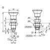 Kipp M10X1 Indexing Plungers - Premium w/Tapered Pin, Style B, Stainless Steel (Qty. 1), K0736.502105