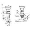 Kipp M20X1,5 Indexing Plungers - Premium w/Tapered Pin, Style B, Steel (Qty. 1), K0736.52410