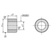 Kipp 10 mm X 7 mm, Cylindrical Bushings, Stainless Steel (Qty. 1), K0736.90006