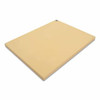 NoTrax Sani-Tuff NSF Rubber Cutting Board, 1/2 in x 6 in W x 8 in L, Rectangular, Buff, 1/EA #T45S2006BF