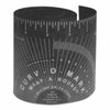 Curv-O-Mark Wrap-A-Round Ruler, Medium, 3.88 in W x 4 ft L, Cold/Heat Resistant, Black, 1/EA #14752