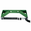 Anthony Cylinder Wall Bracket, Single with Strap, Steel, 7 in to 9-1/2 in dia, Green, 1/EA #WB100