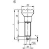 Kipp M10X1 Indexing Plunger, Style G, Stainless Steel, (Qty. 1), K0344.01105