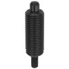 Kipp M08X1 Indexing Plunger, w/o Collar, w/ Threaded Body, Style J, Stainless Steel, Metric (Qty. 1), K0345.01004