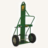 Saf-T-Cart Large Cylinder Cart, 9-1/2 in and 12-1/2 in dia Cylinders, 16 in Pneumatic Wheels, 1/EA #871-16FW-LE