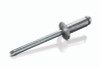 ABS-410 Goebel Open End Blind Rivet, 1/8, .125 Diameter  [.501-.625 Grip Range], Dome Head Aluminum/Steel (500/Pkg.)