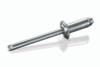 SBS-44 Goebel Open End Blind Rivet, 1/8, .125 Diameter [.188-.250 Grip Range], Dome Head Steel/Steel, Zinc (1000/Pkg.)