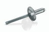 SBS-53LF Goebel Open End Blind Rivet, 5/32, .156 Diameter [.126-.187 Grip Range], Large Flange Head Steel/Steel, Zinc Clear Trivalent (500/Pkg.)