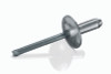SBS-54LF Goebel Open End Blind Rivet, 5/32, .156 Diameter [.188-.250 Grip Range], Large Flange Head Steel/Steel, Zinc Clear Trivalent (500/Pkg.)