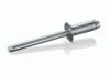 SCS-42 Goebel Open End Blind Rivet, 1/8, .125 Diameter  [.063-.125 Grip Range], Countersunk Head Steel/Steel, Clear (1000/Pkg.)