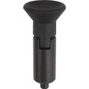 Kipp Indexing Plunger, w/Locking Slot, Size 0 , Style M, Steel (Qty. 1), K0346.2004