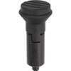 Kipp Indexing Plunger, 14 mm X 6 mm X 56 mm, w/o Collar, w/Locking Pin, Style M, Steel (Qty. 1), K0347.2206