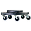 Rubbermaid Brute Dolly, Fits 2620; 2632; 2643; 2655, 18-1/4 in, 1/EA #FG264000BLA
