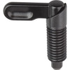 Kipp Cam-Action M12X1, D5 Indexing Plunger, Style A, Uncoated Grip w/o Nut, Steel (Qty. 1), K0348.0405121