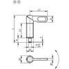 Kipp Cam-Action M12X1, D5 Indexing Plunger, Style A, Uncoated Grip w/o Nut, Steel (Qty. 1), K0348.0405121