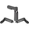 Kipp Cam-Action Indexing Plunger, D16, Style F, Powder Handle, Smooth Sleeve, Steel (Qty. 1), K0639.090816