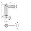 Kipp Cam-Action Indexing Plunger, D10, Style E, Uncoated Handle, Smooth Sleeve, Stainless Steel (Qty. 1), K0640.1080410