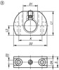 Kipp Mounting Bracket, M12, Style B, Steel (Qty. 1), K0638.212