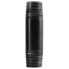 Pipe Fittings - 3/8 x 2-1/2" Schedule 40 Black Steel Pipe - Nipple (10/Pkg.)
