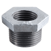 Pipe Fittings - Hex Bushing: 2" x 1" Class 150 Galvanized Malleables Iron Pipe - Bushings (5/Pkg.)