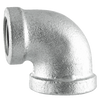 Pipe Fittings - 1-1/2" x 1" Class 150 Galvanized Malleables Iron Pipe -90 Degree Angle Reducing Elbow (5/Pkg.)