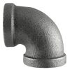 Pipe Fittings - 4" Class 150 Black Malleables Iron Pipe - 90 Degree Angle Elbow (1/Pkg.)