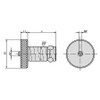 Kipp Locating Cylinder Ball Lock, D=13, L= 27.6, Carbon Steel (Qty. 1), K0935.13013