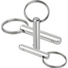 Kipp Locking Pin w/Key Ring, D1=6, L=20, Stainless Steel, (10/Pkg.), K0365.102306020