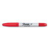 Sharpie Twin Tip Permanent Marker, Red, Fine, Ultra Fine, 12/EA #32002