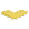 NoTrax Diamond Flex-Lok Ramp, 1 in x 6 in W x 6 in L, Corner, PVC, Yellow, 1/EA #620K0066YL