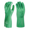 Showa Chemical Resistant Gloves, Size L, 12 in L, Green, 12/PR #731-09
