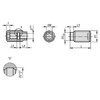 Kipp Adaptor Bushing, D1=M24, D=10, Stainless Steel, (Qty. 1), K0724.11024