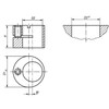 Kipp Eccentric Bushings for Lateral Spring Plungers, D1=16, D2=10, Steel, Black Oxidized (1/Pkg.), K0369.160