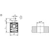 Kipp Lateral Spring Plungers, Spring Force, w/o Thrust Pin, w/Seal, Style B, D=10, D2=10, L1=4, F=20, Aluminum, (Qty. 1), K0370.32054