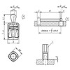 Kipp Lateral Spring Plungers, Spring Force, M12, L=11.5, w/Threaded Sleeve, w/o Seal, Steel, (Qty. 1), K0371.1020X12