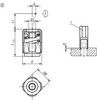 Kipp Lateral Spring Plungers, Spring Force, D=M12, L=11.5, w/Threaded Sleeve, w/o Thrust, Steel, (Qty. 1), K0372.1040X12